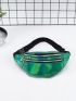 Holographic Zip Front Fanny Pack