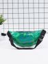 Holographic Zip Front Fanny Pack