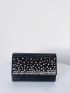 Mini Rhinestone Decor Square Bag