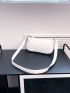 Minimalist Zipper Baguette Bag