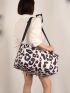 3pcs Leopard Print Duffel Bag Set