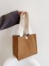 Minimalist Corduroy Square Bag