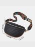 Stitch Detail Zipper Fanny Pack