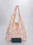 Flower Pattern Shopper Bag