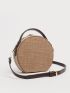 Mini Linen Circle Bag