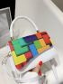 Mini Colorblock Square Bag