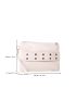 Crocodile Embossed Studded Decor Square Bag