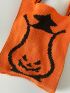 Mini Halloween Expression Pattern Crochet Bag