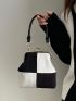 Mini Two Tone Kiss Lock Shoulder Bag