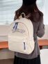 Letter Graphic Functional Backpack