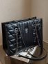 Quilted Chain Square Bag