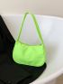 Neon-green Baguette Bag