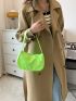 Neon-green Baguette Bag