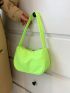 Neon-green Baguette Bag