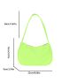 Neon-green Baguette Bag