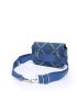 Mini Raw Hem Geometric Pattern Waist Bag