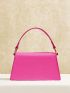 Mini Neon Pink Flap Square Bag