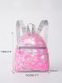 Mini Holographic Pattern Classic Backpack