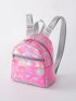 Mini Holographic Pattern Classic Backpack