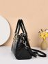 Crocodile Embossed Top Handle Bag, Mothers Day Gift For Mom