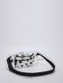 Cherry Print Fluffy Waist Bag