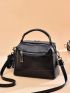 Minimalist Bucket Bag Small With Bag Charm Black