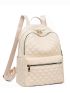 Preppy Classic Backpack Black Stitch Detail Zipper Adjustable-strap