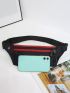 Letter Graphic Waterproof Waist Bag