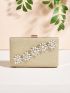 Mini Glitter Design Rhinestone Decor Box Bag