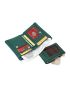 Litchi Embossed Snap Button Card Holder & Coin Purse