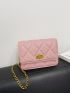 Mini Quilted Flap Chain Square Bag