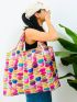 Donut Graphic Shopper Bag