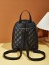 Mini Quilted Twist Lock Classic Backpack