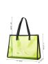 3pcs Bag Set Tote Shoulder Bag Purse Clear Design