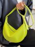 Neon Lime Hobo Bag