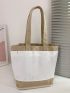 Two Tone Shopper Bag