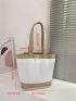 Two Tone Shopper Bag