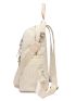 Zipper Front Corduroy Functional Backpack With Coin Purse