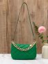 Mini Quilted Chain Decor Square Bag