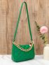 Mini Quilted Chain Decor Square Bag