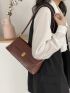 Minimalist Push Lock Baguette Bag