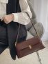 Minimalist Push Lock Baguette Bag