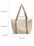 Two Tone Shopper Bag Casual