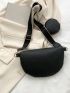 Embossed Detail Fanny Pack With Coin Purse