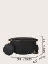 Embossed Detail Fanny Pack With Coin Purse