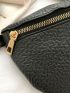 Embossed Detail Fanny Pack With Coin Purse