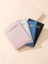 4pcs Metallic Letter Graphic Passport Cases