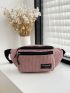 Letter Patch Decor Fanny Pack