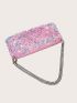 Sequin Decor Chain Evening Bag