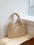 Minimalist Pocket Side Corduroy Shopper Bag